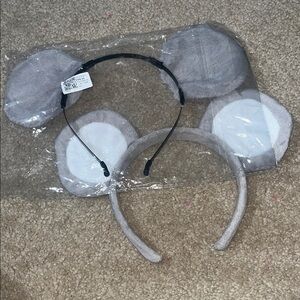 Gray Mouse Ears Headband for Kids